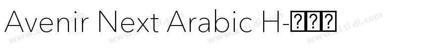 Avenir Next Arabic H字体转换